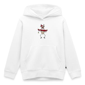 Weihnachtsfeier - Kinder Premium Organic Hoodie - Weiß - Vorne - AI Model Kid Female (0cm)