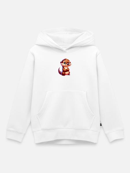 Otter - Kinder Premium Organic Hoodie - Weiß