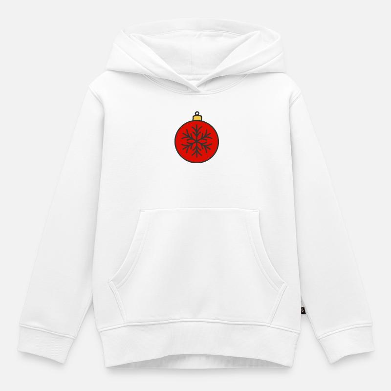 Bagatelle - Sweat Premium à capuche enfant bio - blanc