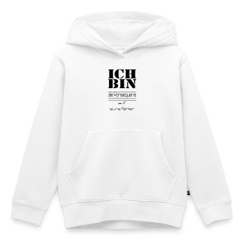ICH BIN die Konsequenz auf eure Fehler - Kinder Premium Organic Hoodie - Weiß - Vorne - AI Model Kid Female (0cm)