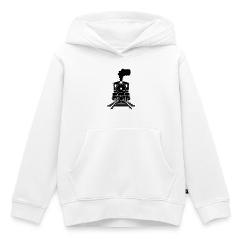 Railway Sketch - Kids Premium Organic Hoodie - white - Front - AI Model Kid Female (0cm)
