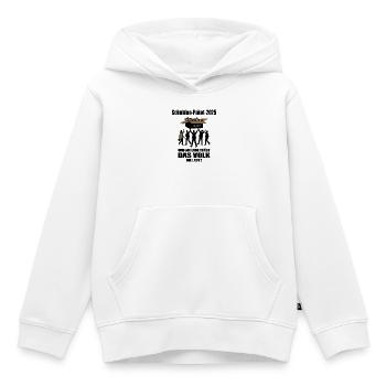 Schulden Paket 2025 - Kinder Premium Organic Hoodie - Weiß - Vorne - AI Model Kid Female (0cm)