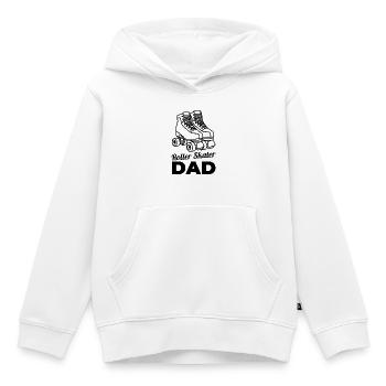 Rollschuhläufer Papa - Kinder Premium Organic Hoodie - Weiß - Vorne - AI Model Kid Female (0cm)