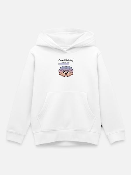 Überdenken im Gange - Kinder Premium Organic Hoodie - Weiß
