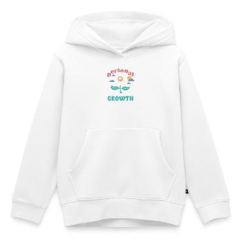 Croissance personnelle Daisy - Sweat Premium à capuche enfant bio - blanc - Devant - AI Model Kid Female (0cm)