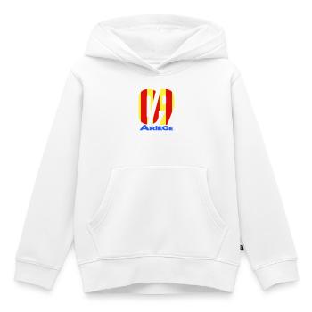 09 Ariège - Kinder Premium Organic Hoodie - Weiß - Vorne - AI Model Kid Female (0cm)