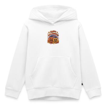 Happy Halloween Kürbisfreunde - Kinder Premium Organic Hoodie - Weiß - Vorne - AI Model Kid Female (0cm)