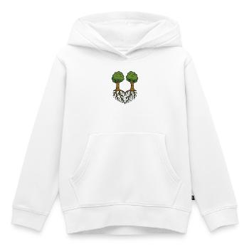 Rooted Together - Kids Premium Organic Hoodie - white - Front - AI Model Kid Female (0cm)