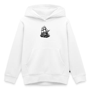 Segelschiff - Kinder Premium Organic Hoodie - Weiß - Vorne - AI Model Kid Female (0cm)
