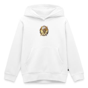 Mumie im Splatter-Look - Kinder Premium Organic Hoodie - Weiß - Vorne - AI Model Kid Female (0cm)