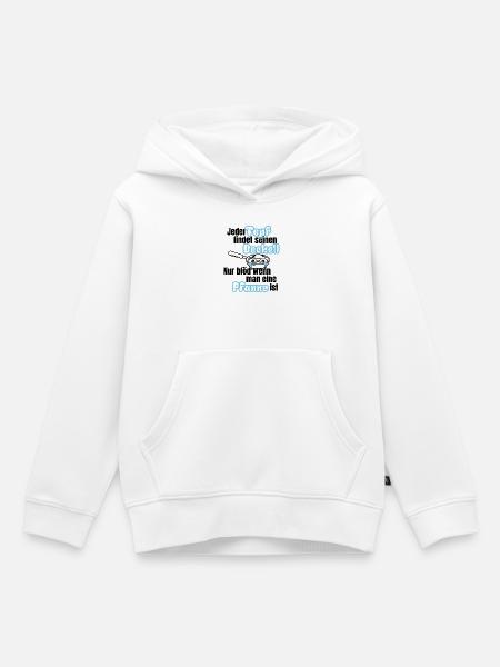 Topf sucht Deckel – Pfannen Spruch - Kinder Premium Organic Hoodie - Weiß