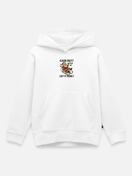 Cash out - Kinder Premium Organic Hoodie - Weiß