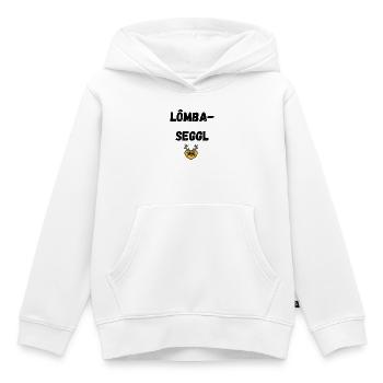 Lombaseggl souabe - Sweat Premium à capuche enfant bio - blanc - Devant - AI Model Kid Female (0cm)