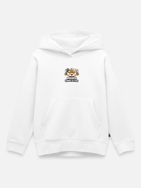 More Ramen Please - Kinder Premium Organic Hoodie - Weiß