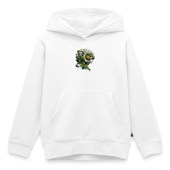 Flora Head Flower Dreams Portrait - Sweat Premium à capuche enfant bio - blanc - Devant - AI Model Kid Female (0cm)