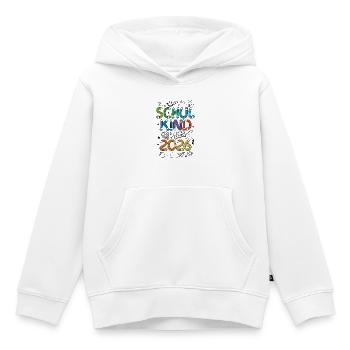 Inscription à l’école Doodle Enfant 2026 - Sweat Premium à capuche enfant bio - blanc - Devant - AI Model Kid Female (0cm)
