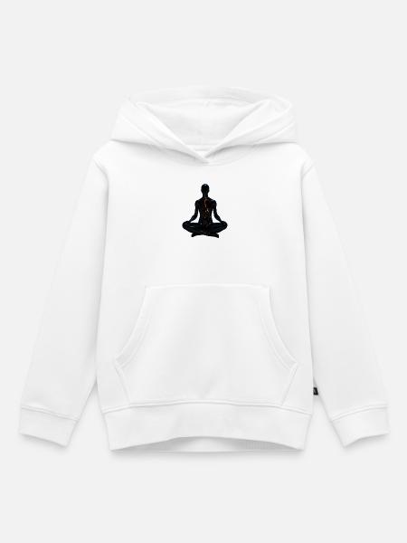 Meditations Design - Kinder Premium Organic Hoodie - Weiß