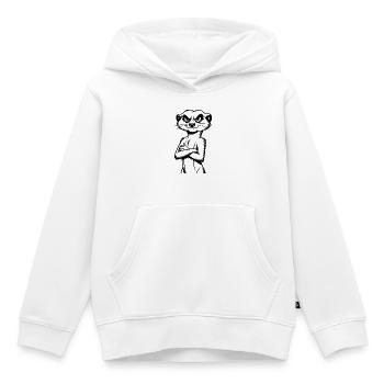 Erdmännchen - Kinder Premium Organic Hoodie - Weiß - Vorne - AI Model Kid Female (0cm)