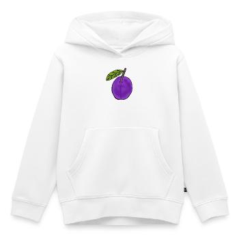 Plum Fruit Fruit Plums Hobby Gardener - Kids Premium Organic Hoodie - white - Front - AI Model Kid Female (0cm)