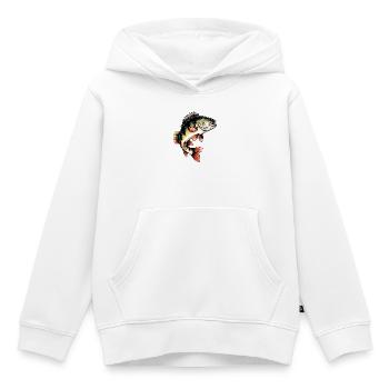 Barsch Motiv - Kinder Premium Organic Hoodie - Weiß - Vorne - AI Model Kid Female (0cm)