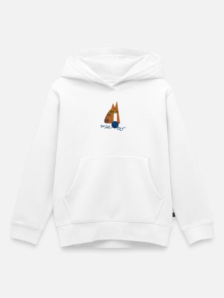 Kätzchen (rot) - Kinder Premium Organic Hoodie - Weiß