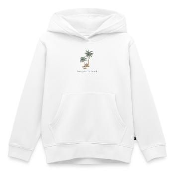 Let's go to the beach - Kinder Premium Organic Hoodie - Weiß - Vorne - AI Model Kid Female (0cm)