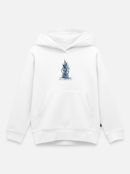 Harmonie im Fluss - Kinder Premium Organic Hoodie - Weiß