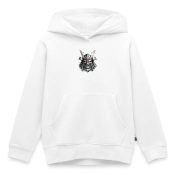 Samurai Mask Warrior Japanese Demon Art - Kids Premium Organic Hoodie - white - Front - AI Model Kid Female (0cm)