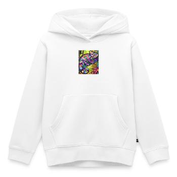 Chamäleon - Kinder Premium Organic Hoodie - Weiß - Vorne - AI Model Kid Female (0cm)