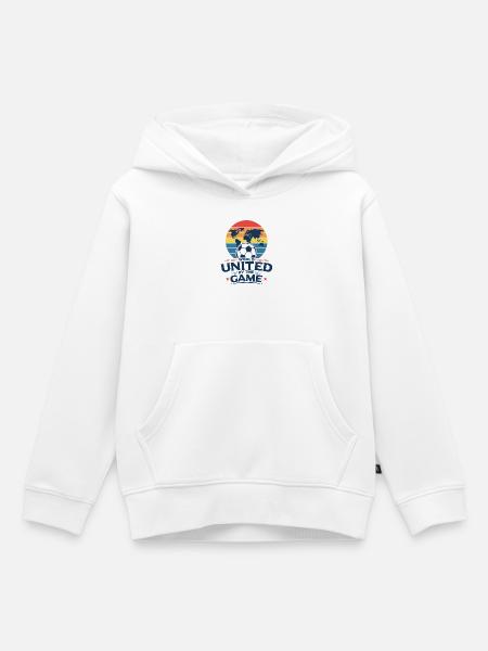 Vereint durch das Spiel - Kinder Premium Organic Hoodie - Weiß