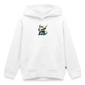 Kleiner süßer Babydrachen Drachenbaby - Kinder Premium Organic Hoodie - Weiß - Vorne - AI Model Kid Female (0cm)