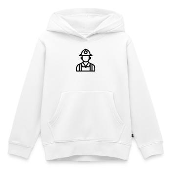 Feuerwehrmann - Kinder Premium Organic Hoodie - Weiß - Vorne - AI Model Kid Female (0cm)