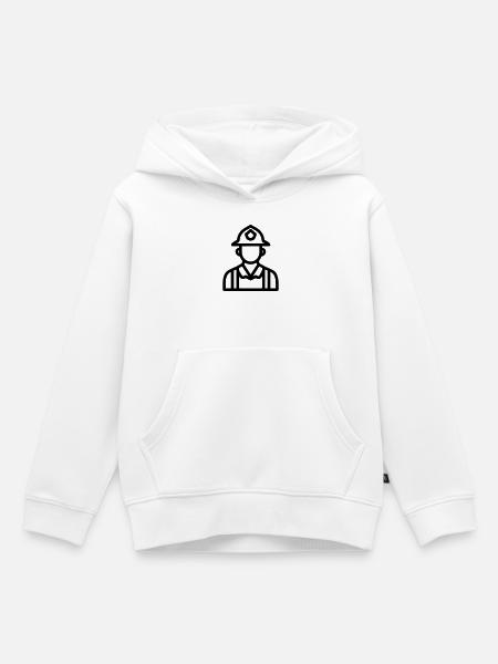 Feuerwehrmann - Kinder Premium Organic Hoodie - Weiß