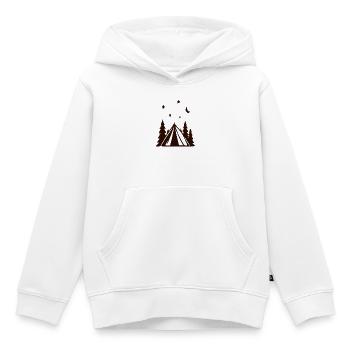 Forest Camp Starry Night - Kids Premium Organic Hoodie - white - Front - AI Model Kid Female (0cm)