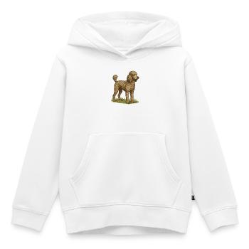Großpudel - Kinder Premium Organic Hoodie - Weiß - Vorne - AI Model Kid Female (0cm)