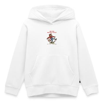 Big Bad Wolf Clumsy – lustiges Werwolf-T-Shirt - Kinder Premium Organic Hoodie - Weiß - Vorne - AI Model Kid Female (0cm)