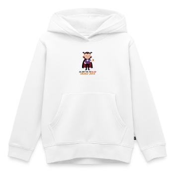 Blut-Orangensaft-Vampir – lustige Halloween-T-S - Kinder Premium Organic Hoodie - Weiß - Vorne - AI Model Kid Female (0cm)