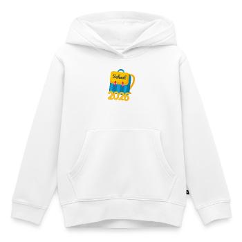 School Child 2026 School Enrollment Gift First Year - Kids Premium Organic Hoodie - white - Front - AI Model Kid Female (0cm)