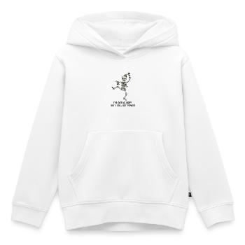 Tanzendes Skelett mit grünem Hut - Kinder Premium Organic Hoodie - Weiß - Vorne - AI Model Kid Female (0cm)
