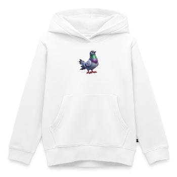 Farbenfrohes Taubenthema - Kinder Premium Organic Hoodie - Weiß - Vorne - AI Model Kid Female (0cm)