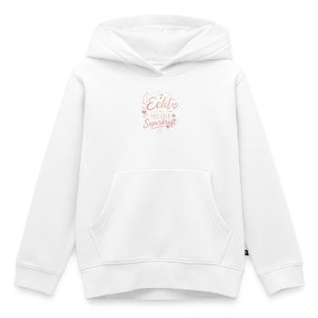 Echte Stärke: Unvollkommenheit ist Superkraft - Kinder Premium Organic Hoodie - Weiß - Vorne - AI Model Kid Female (0cm)