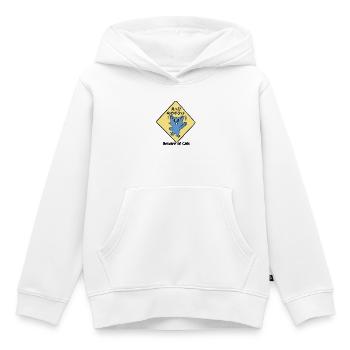 Japanische Katzen Straßenschild - Kinder Premium Organic Hoodie - Weiß - Vorne - AI Model Kid Female (0cm)