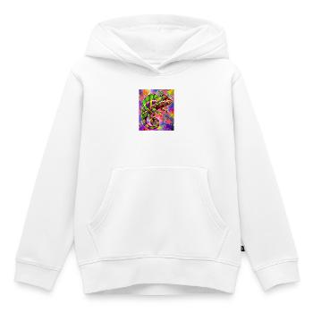 Chamäleon - Kinder Premium Organic Hoodie - Weiß - Vorne - AI Model Kid Female (0cm)