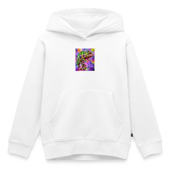 Chamäleon - Kinder Premium Organic Hoodie - Weiß - Vorne - AI Model Kid Female (0cm)