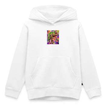 Chamäleon - Kinder Premium Organic Hoodie - Weiß - Vorne - AI Model Kid Female (0cm)