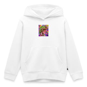 Chamäleon - Kinder Premium Organic Hoodie - Weiß - Vorne - AI Model Kid Female (0cm)