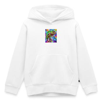 Chamäleon - Kinder Premium Organic Hoodie - Weiß - Vorne - AI Model Kid Female (0cm)