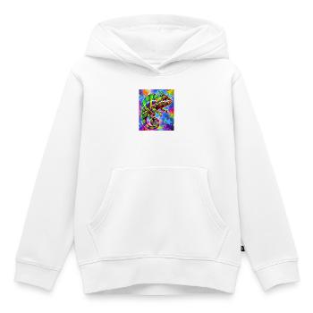 Chamäleon - Kinder Premium Organic Hoodie - Weiß - Vorne - AI Model Kid Female (0cm)