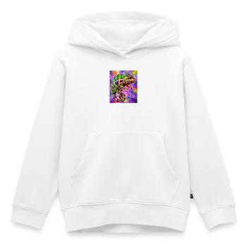 Chamäleon - Kinder Premium Organic Hoodie - Weiß - Vorne - AI Model Kid Female (0cm)