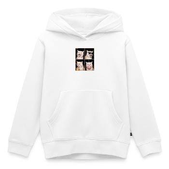 Katzen Perser Katze - Kinder Premium Organic Hoodie - Weiß - Vorne - AI Model Kid Female (0cm)